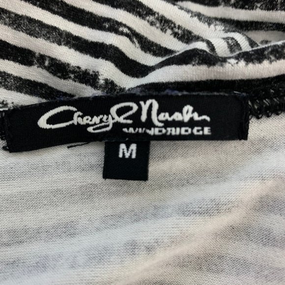 Cheryl Nash Windridge 3/4 Sleeve Zebra Wrap Top - Picture 7 of 7